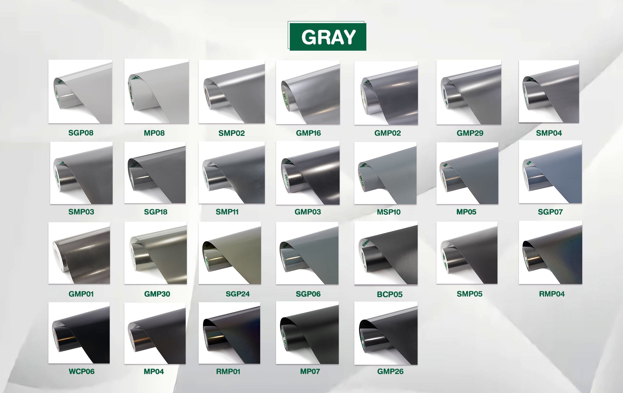 Grau Silber Vinyl Folie