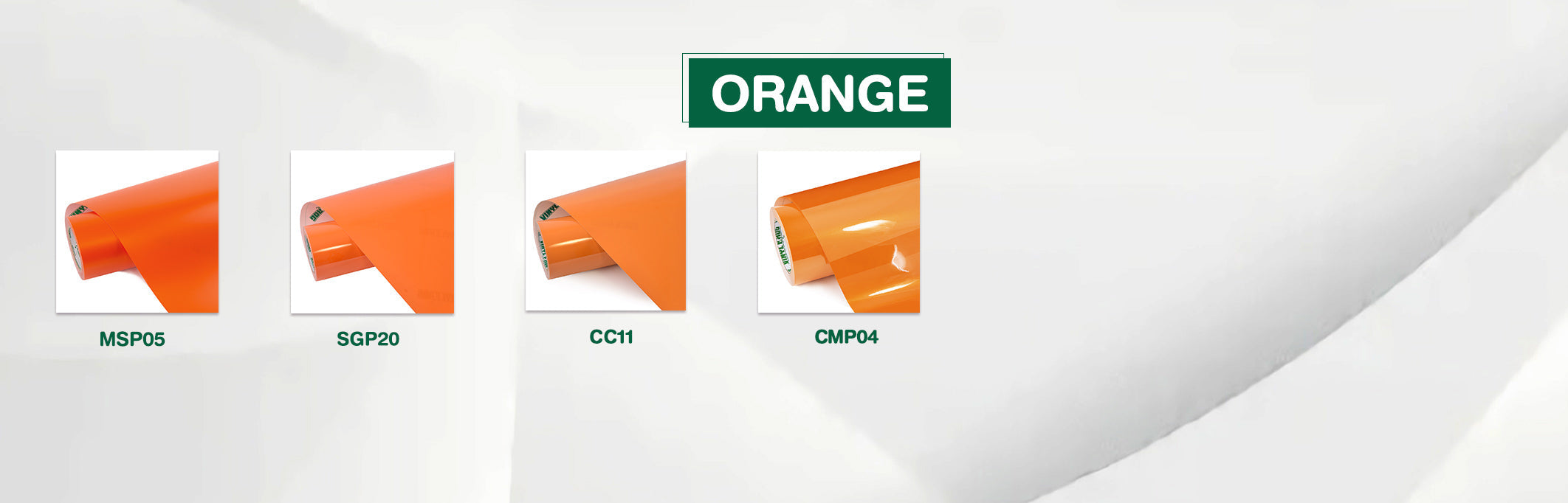 Orangene Vinylfolie
