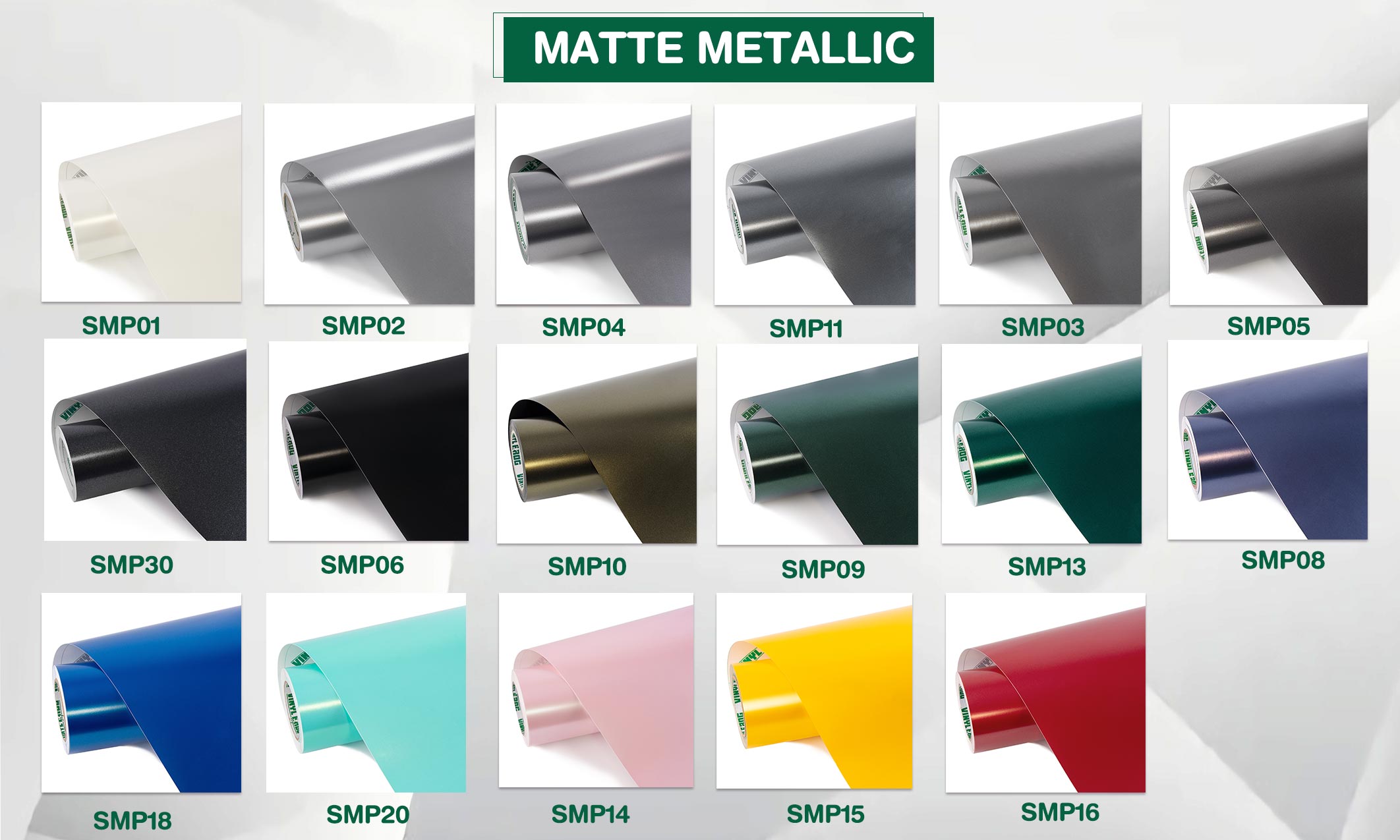 Matte Metallic Vinylfolie