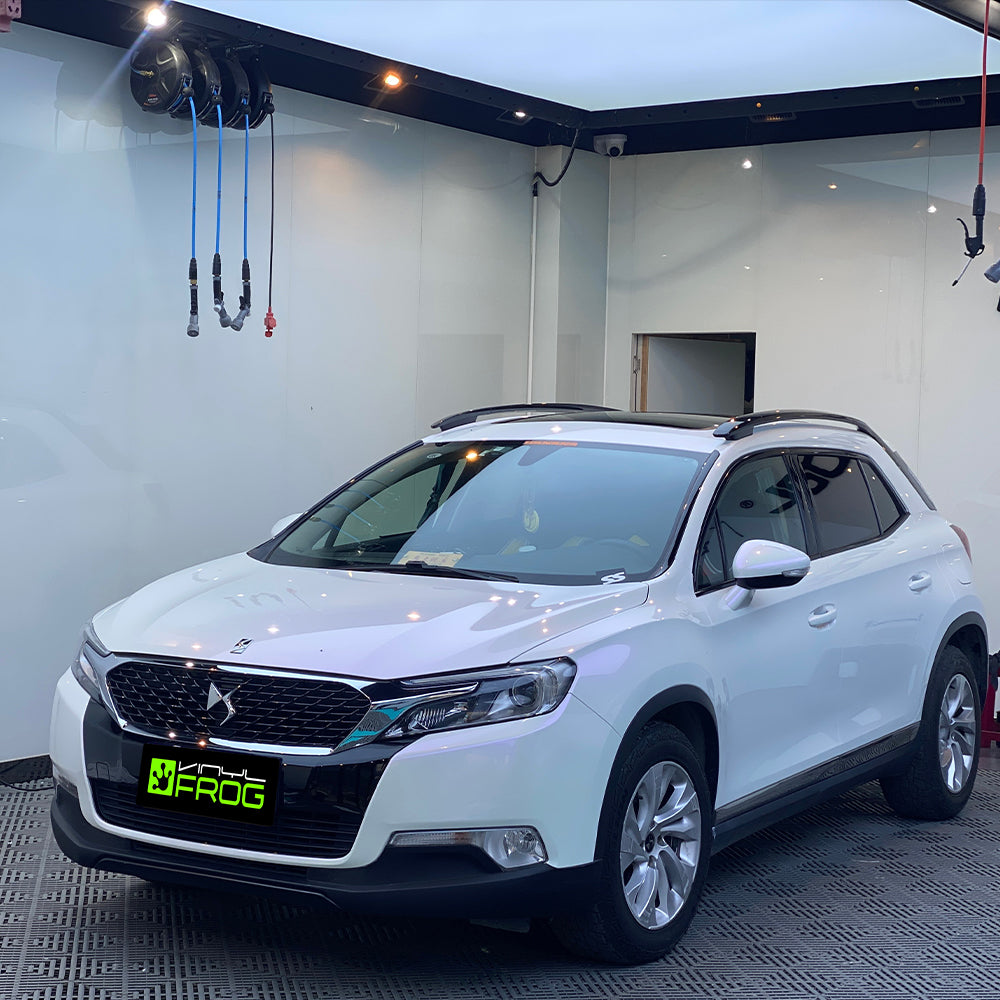 Glanz Weiss Lila Vinylfolie