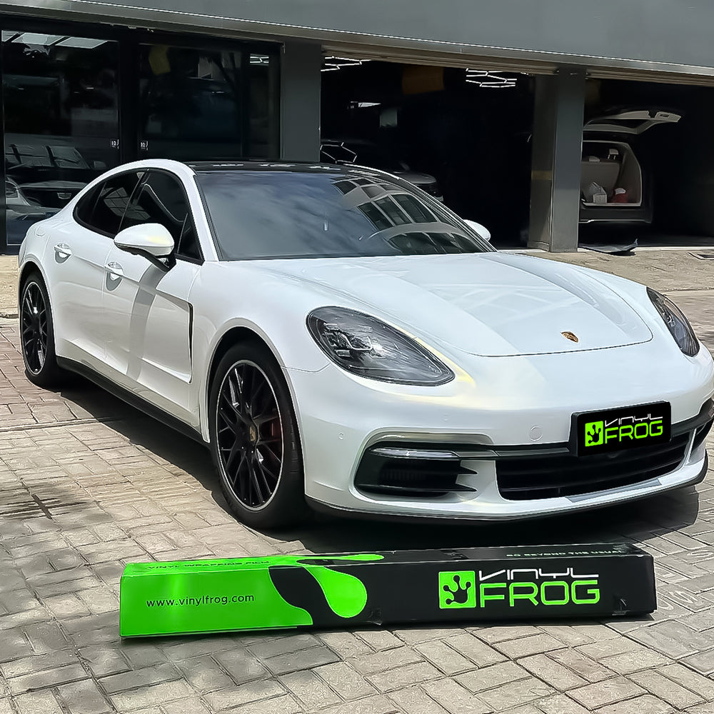 Glanz Weiss Gold Autofolie