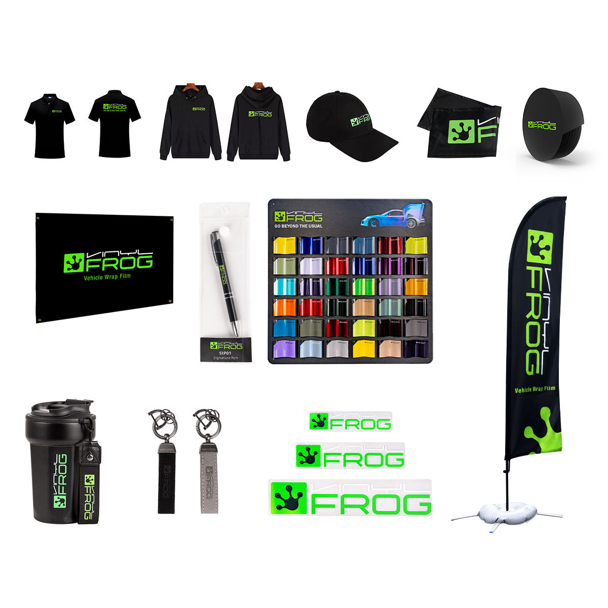 VinylFrog 15-in-1 Marken-Merch-Zubehörset