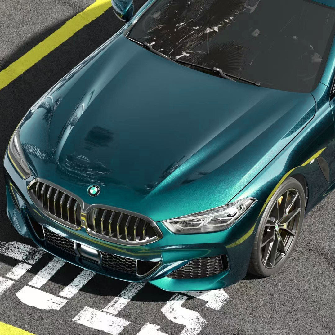 Glänzende metallische Tiefseegrün Metallic Autofolie