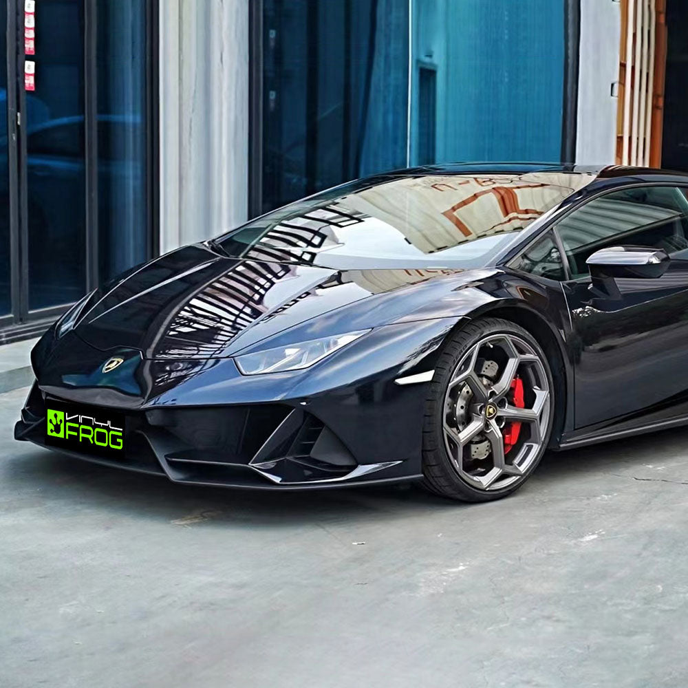 Glossy Metallic Glitzer Schwarz Blau Auto-Folie