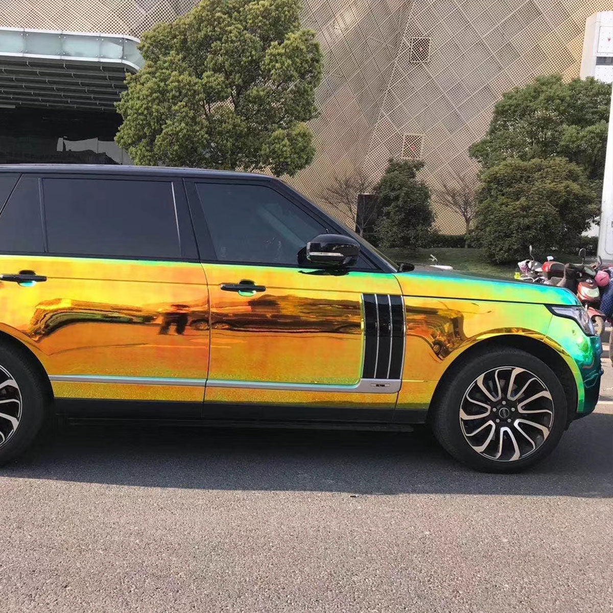 Opal-Chrom Schwarz Vinylfolie (nicht dehnbar)