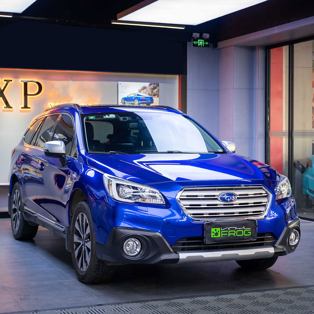 Glänzende Metallisch Tiefblau Autofolie