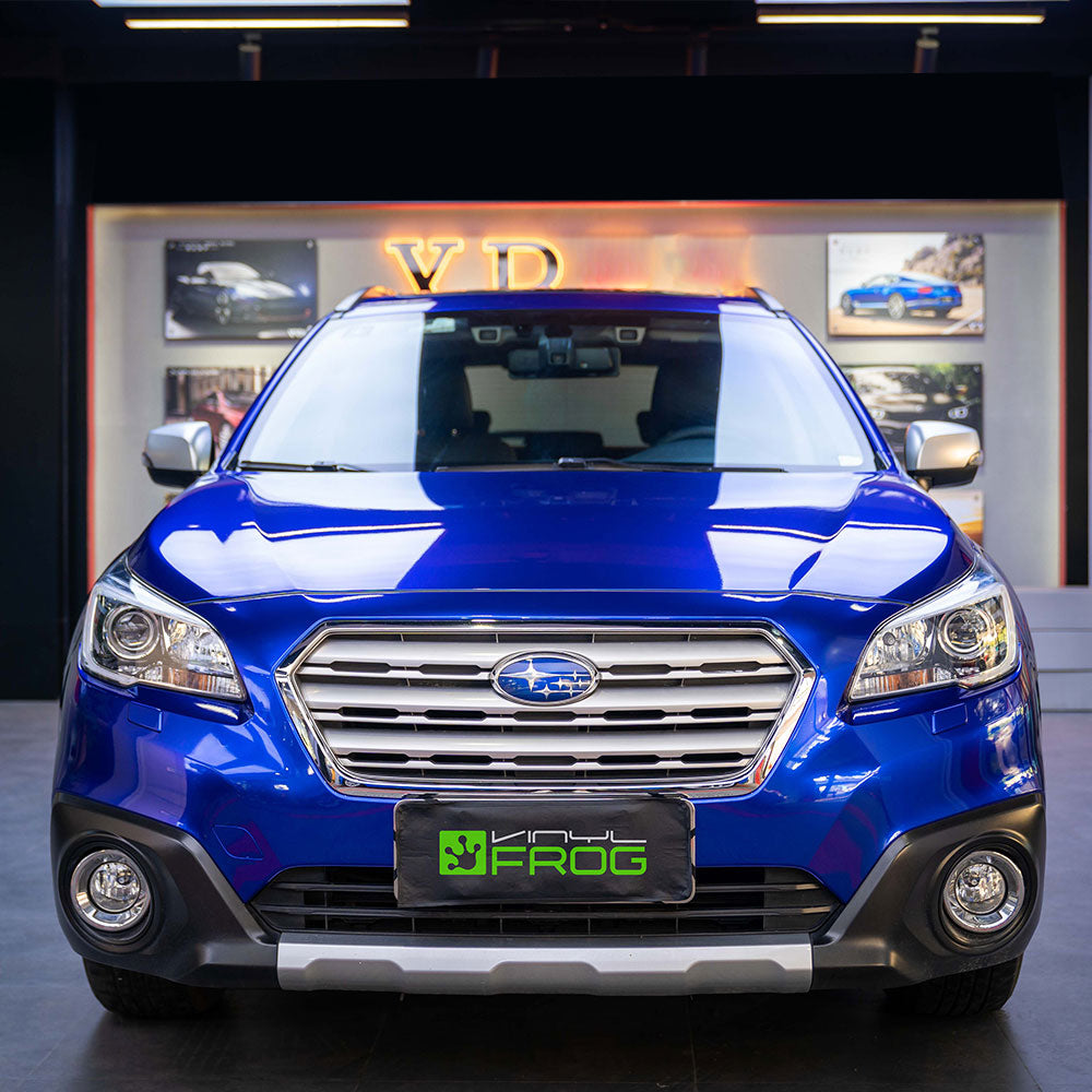 Glänzende Metallisch Tiefblau Autofolie