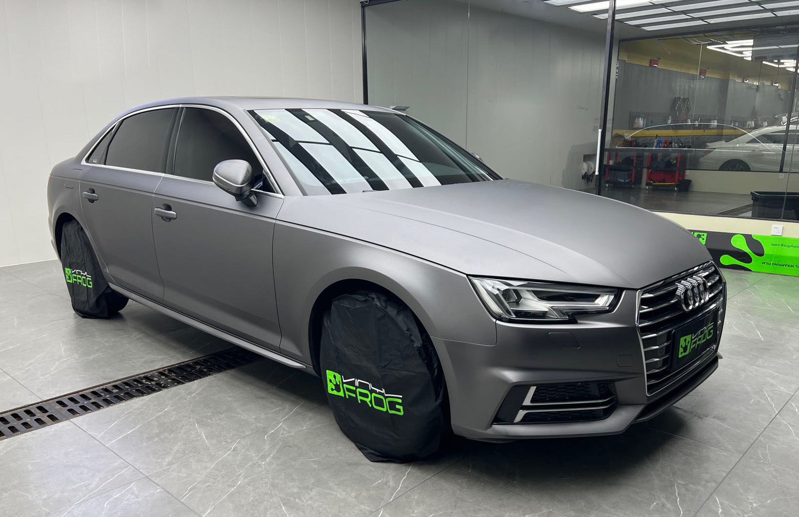 Matte Metallic Grau Vinylfolie