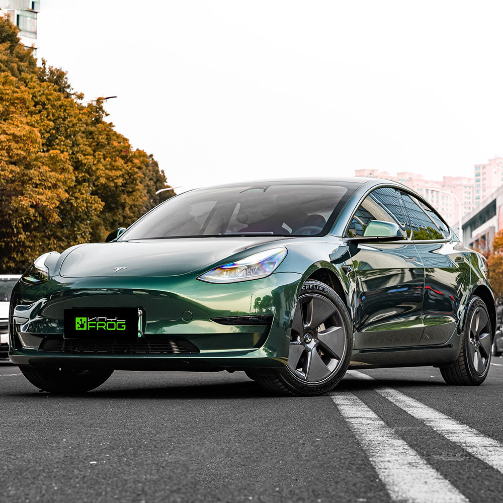 Glänzende metallische Gotland-Grün Autofolie