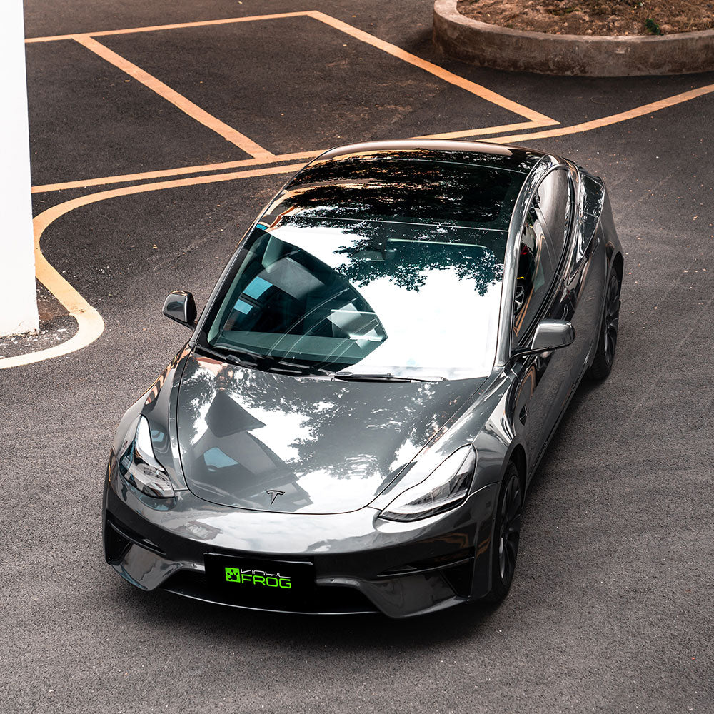 Glossy Metallic Dämmer Grau Auto-Folie