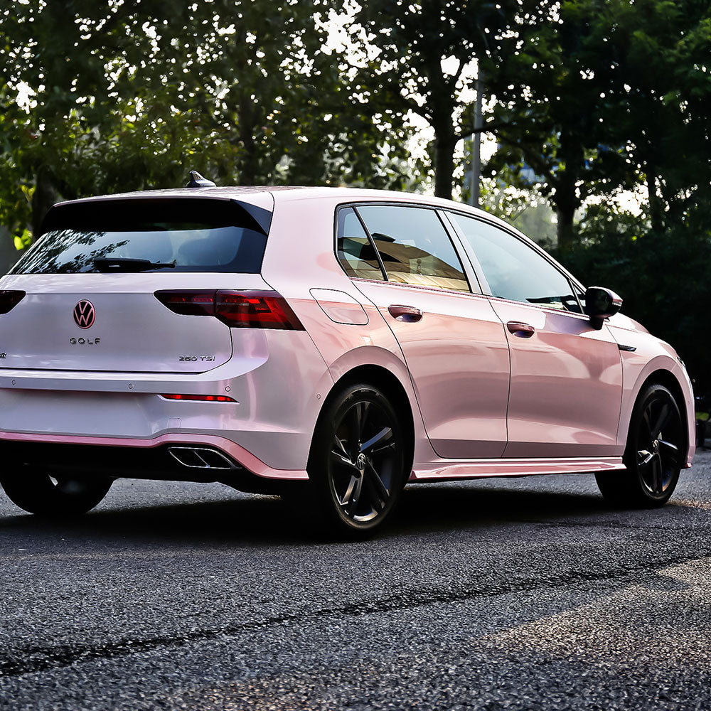 Candy-metallische pink-weiße Autofolie
