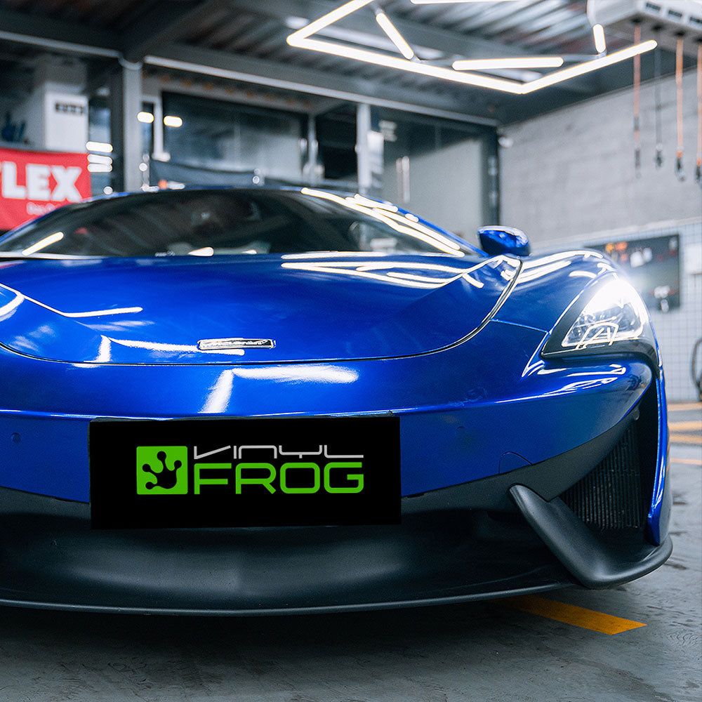 Glänzende Metallisch Tiefblau Autofolie