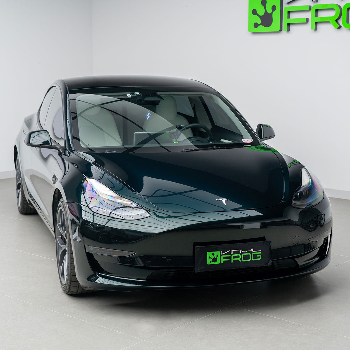 Glänzende Metallisch Königsgrün Autofolie