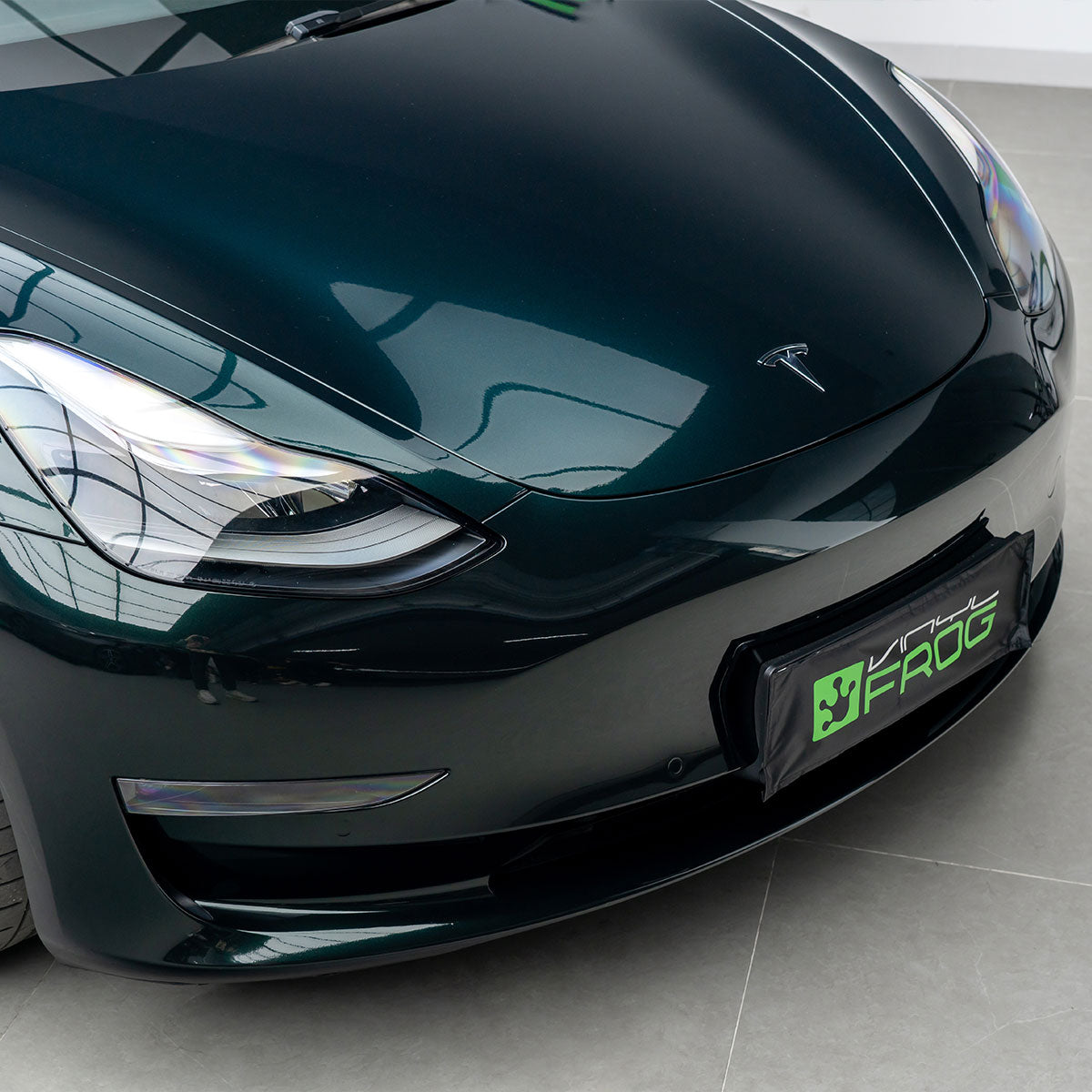 Glänzende Metallisch Königsgrün Autofolie