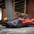 Regenbogen-Drift schwarz-rote Autofolie