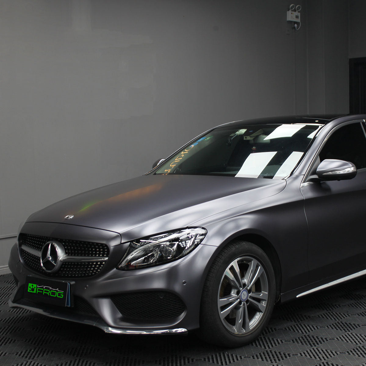 Matte-Metallic-Dunkel-Grau-Vinylfolie