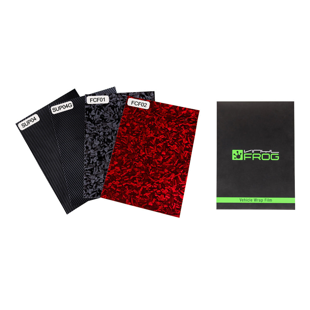 Carbonfaser-Vinyl-Wrap Muster im A4-Format