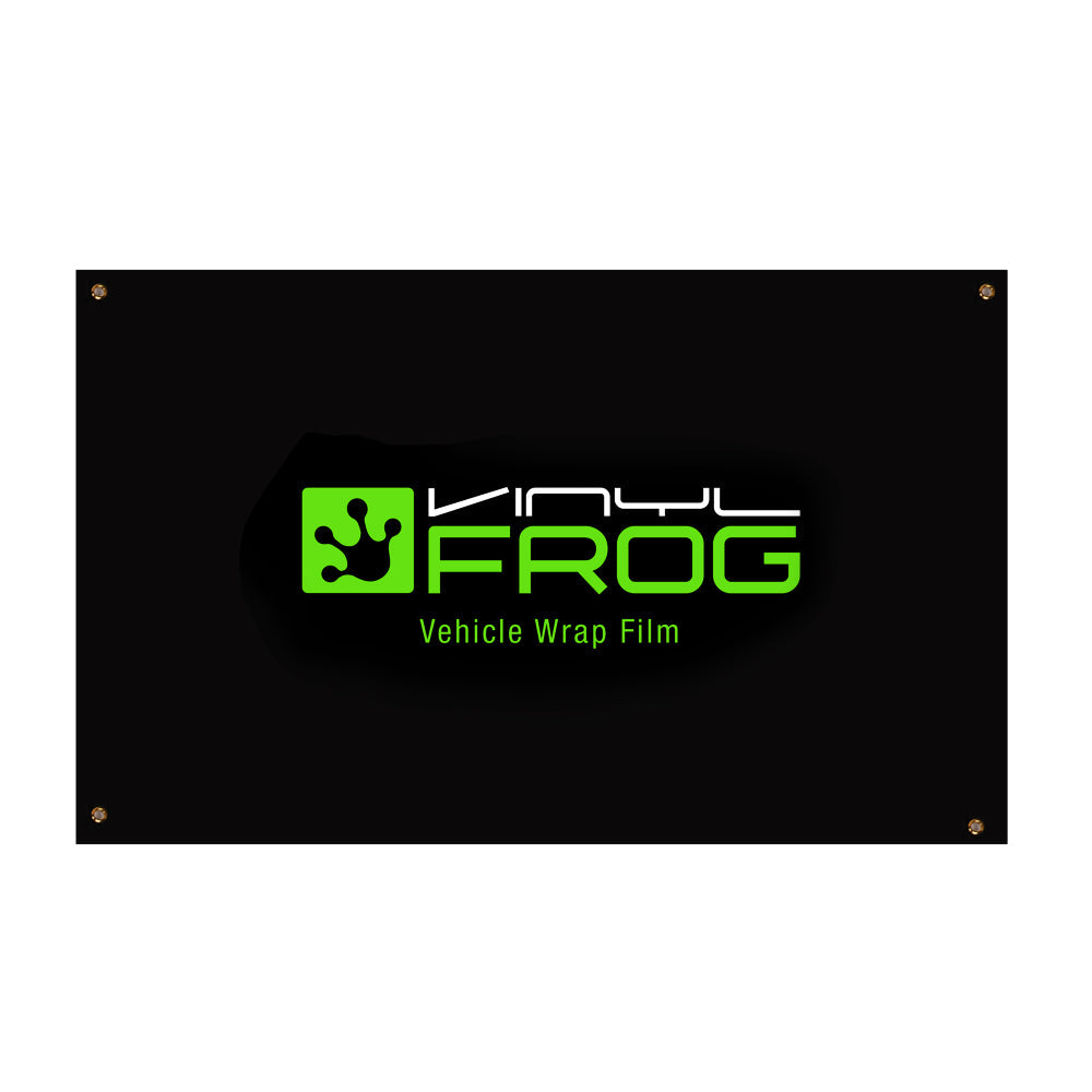 Vinylfrog Schwarze Quadratische Flagge