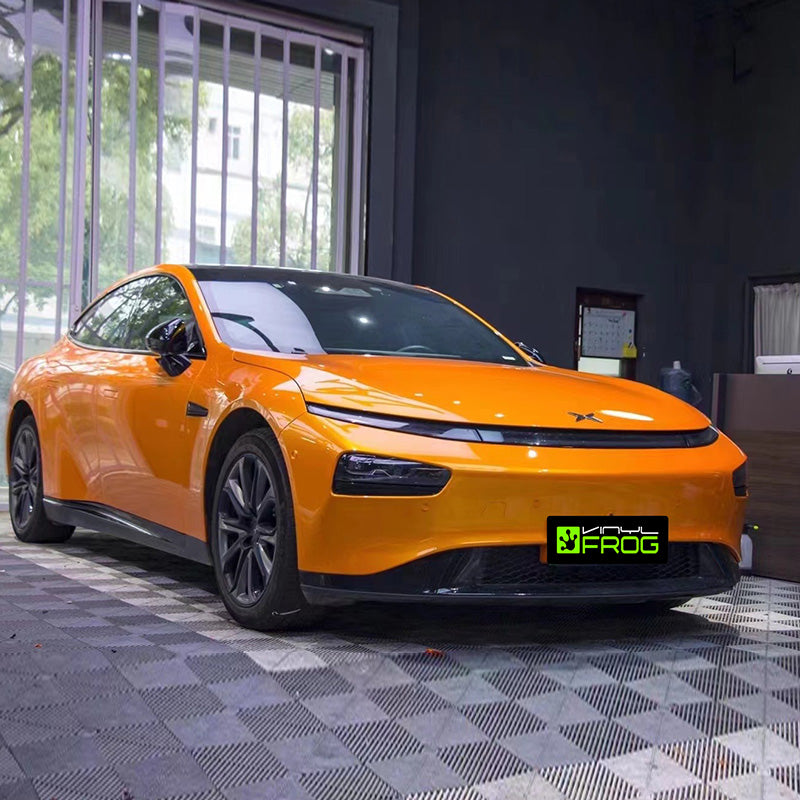 Glänzende Metallische Bronze Orange Auto-Folie