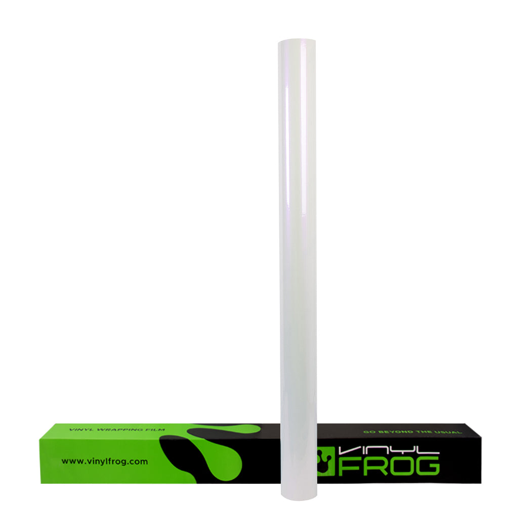 Glanz Weiss Lila Vinylfolie