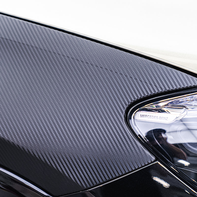 Klassische schwarze Carbonfaser-Autofolie