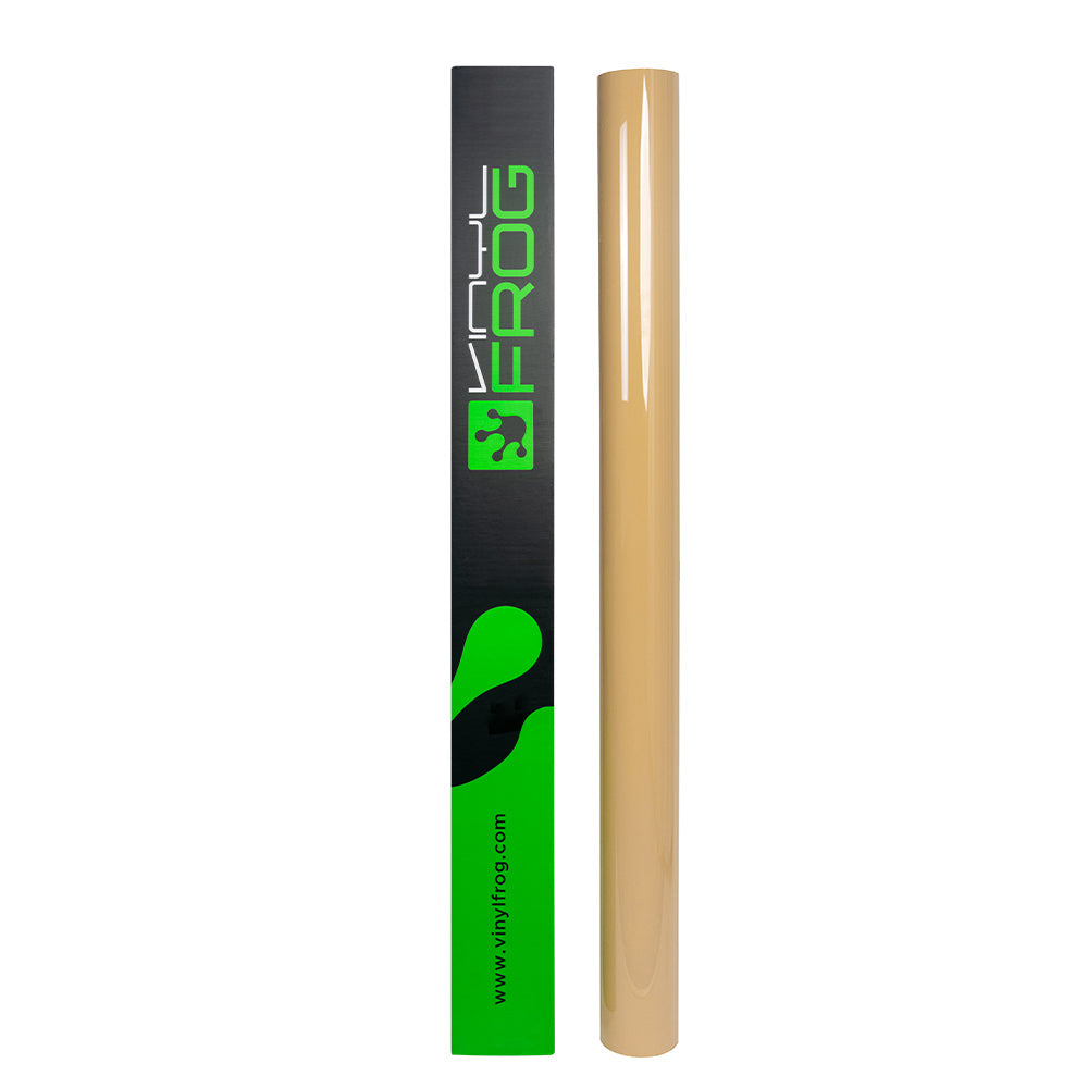 Hochglanz Dezent Holzbraun Sand Vinylfolie