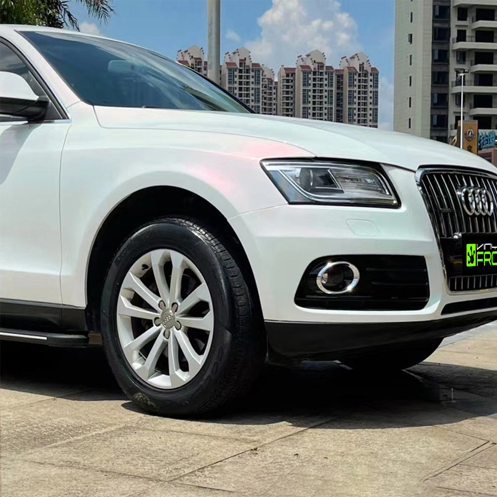 Glanz Weiss Rot Vinylfolie