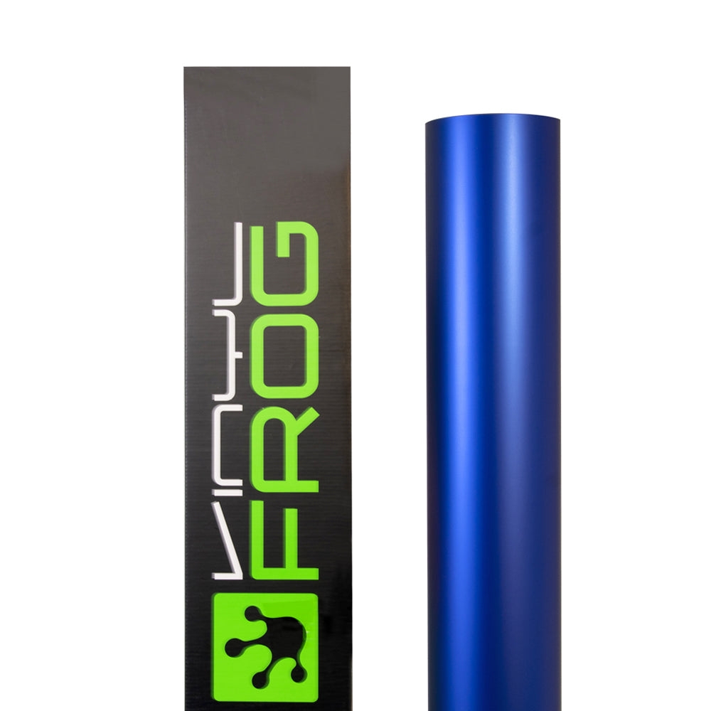 Satin-Chrom Seiden-Ultramarin Vinylfolie