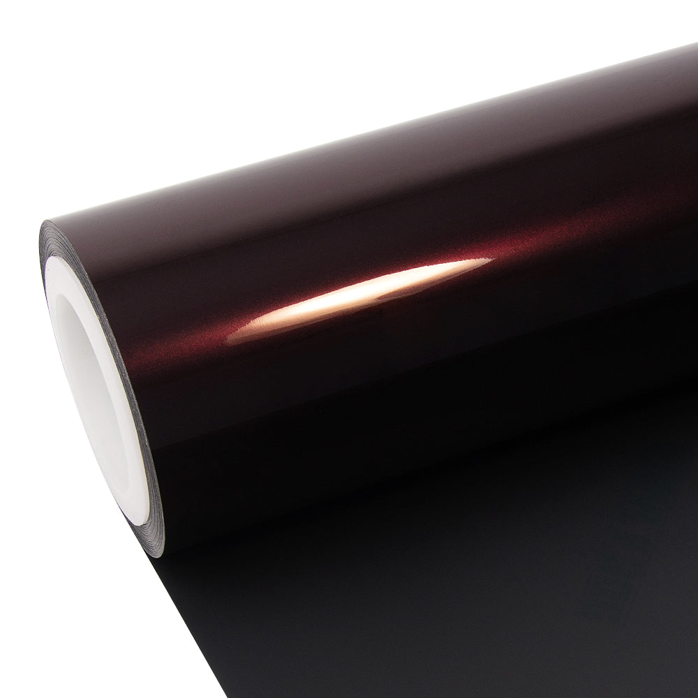 Glänzende metallische Schwarze Rose Autofolie