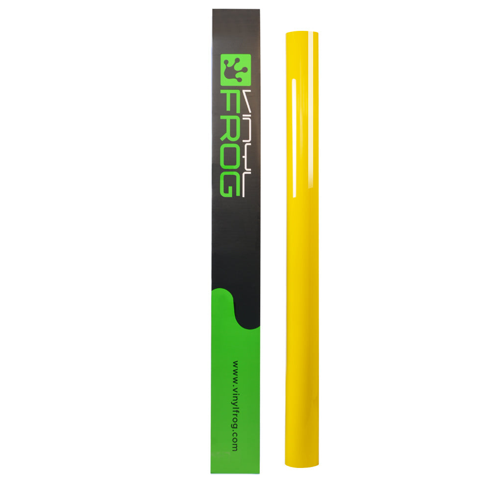 Glanz Renn Gelb Vinylfolie