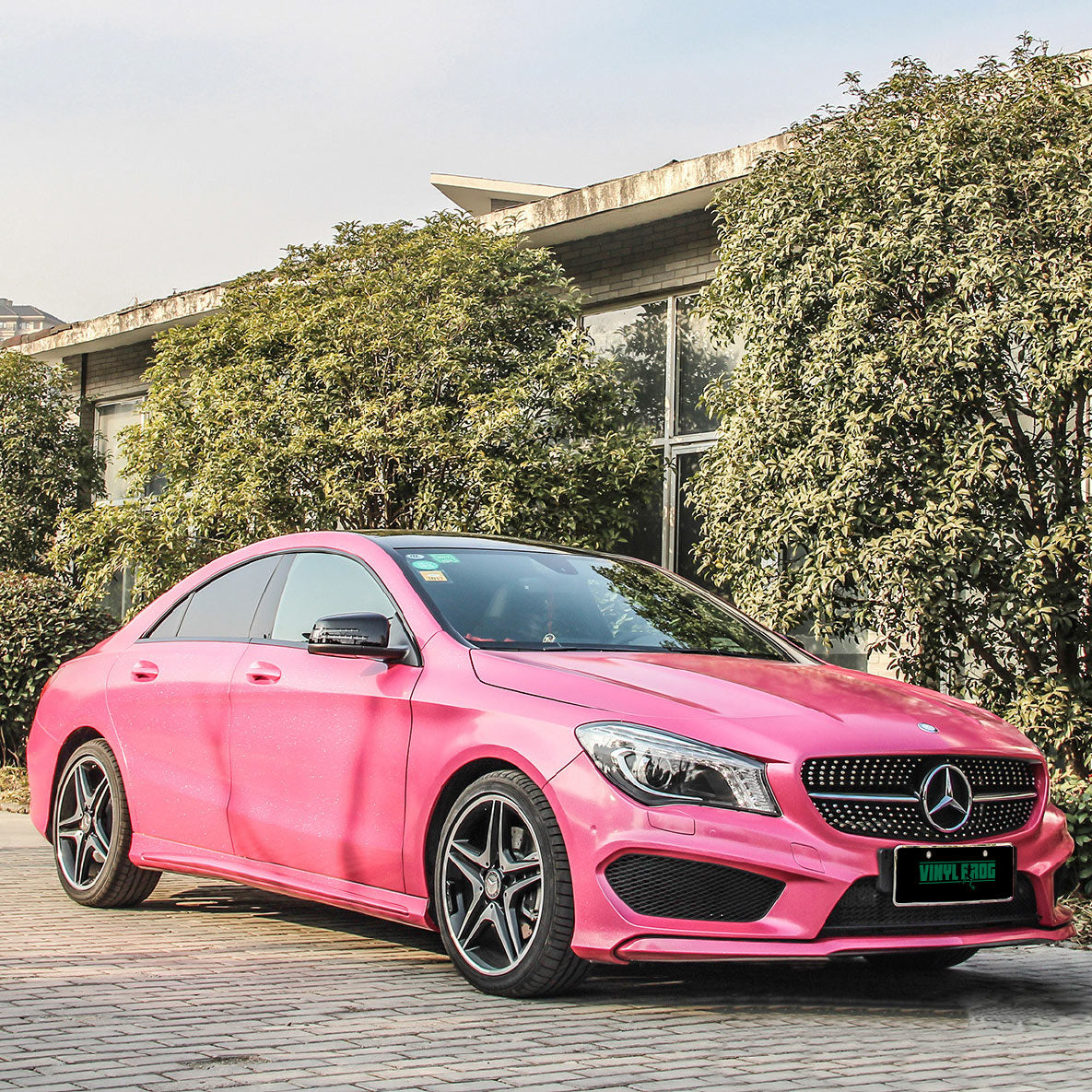Glitzer Metallic Diamant Rosa Vinylfolie