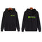 Vinylfrog Schwarzer Hoodie mit langen Ärmeln