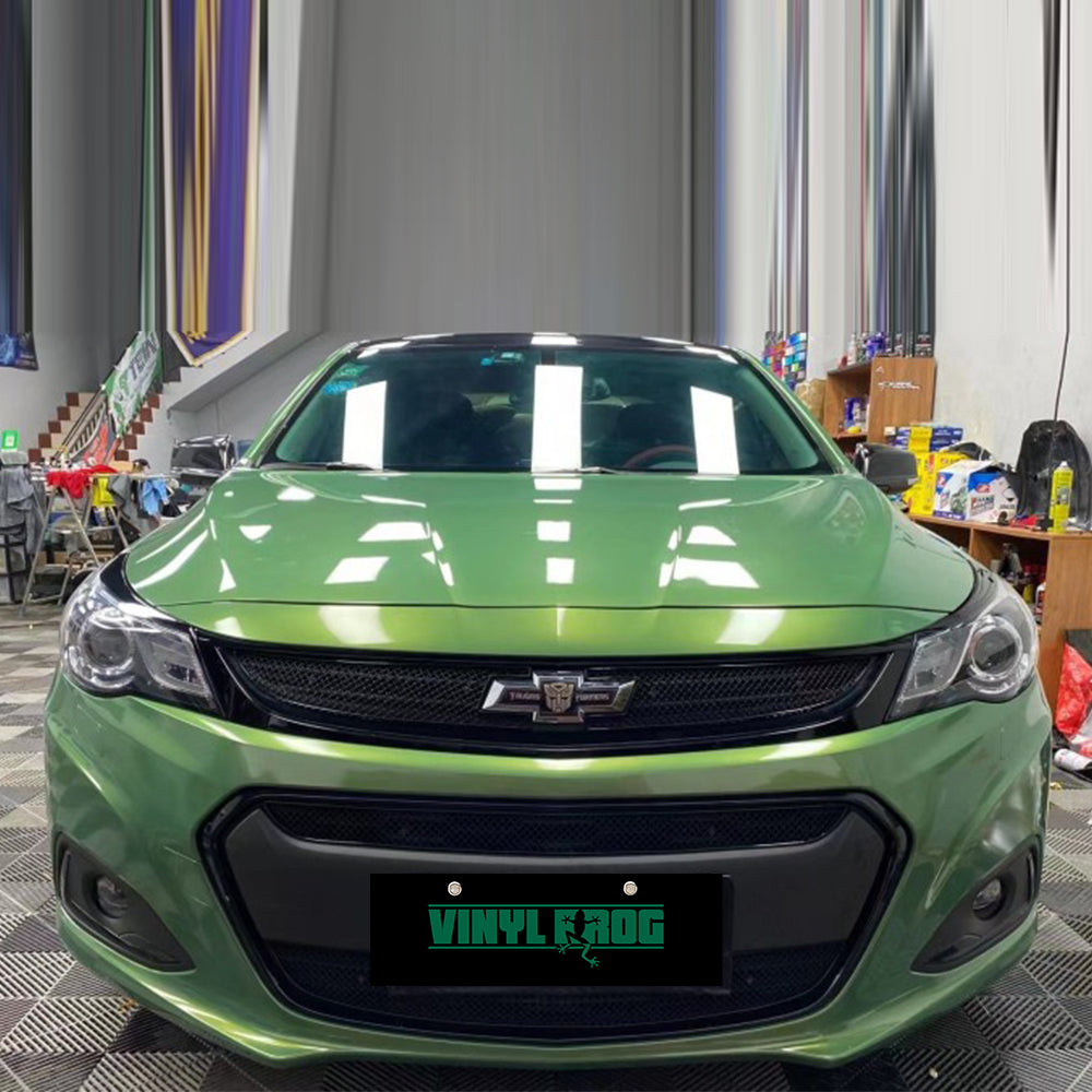 Candy Metallic Emerald Olive Vinyl Wrap.