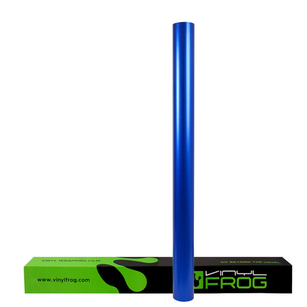 Satin-Chrom Blau Vinylfolie