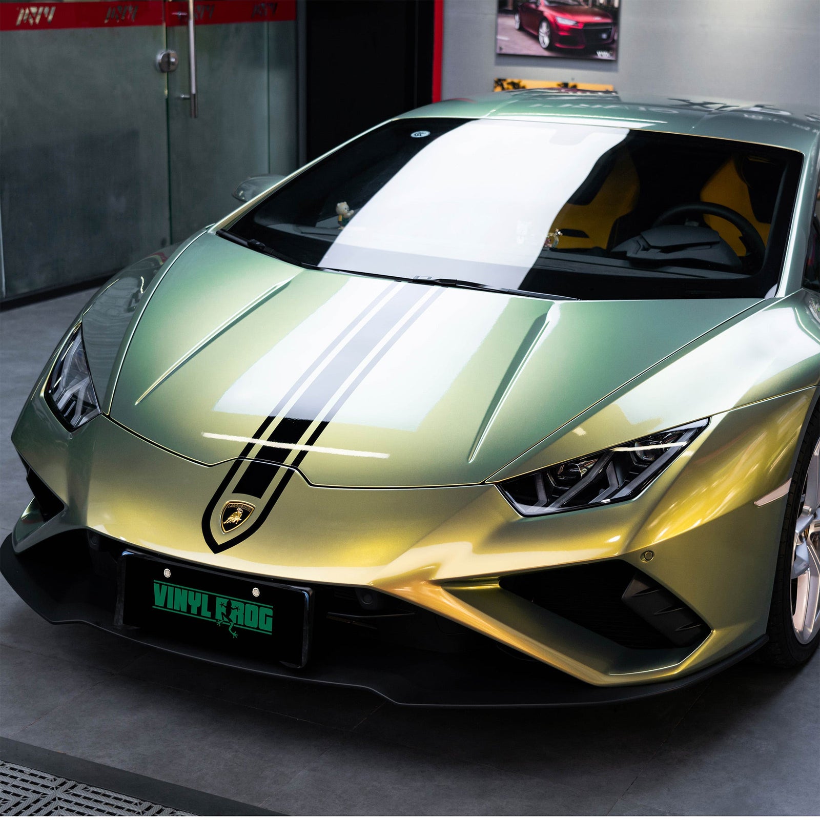 Glitzer Metallic Pfauengruen Vinylfolie