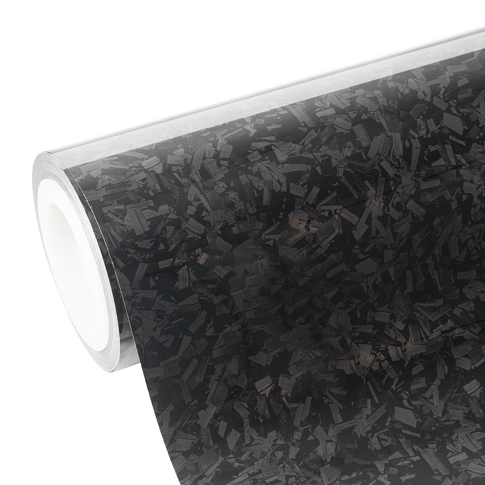 Black Forged Carbonfaser Vinylfolie