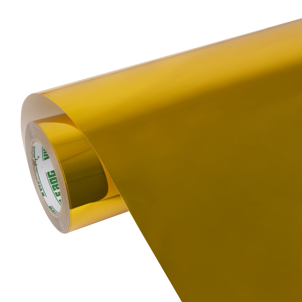Spiegelchrom-goldene Autofolie