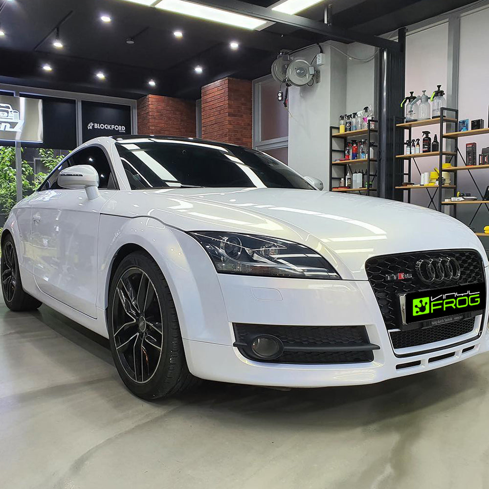 Glanz Weiss Gold Autofolie