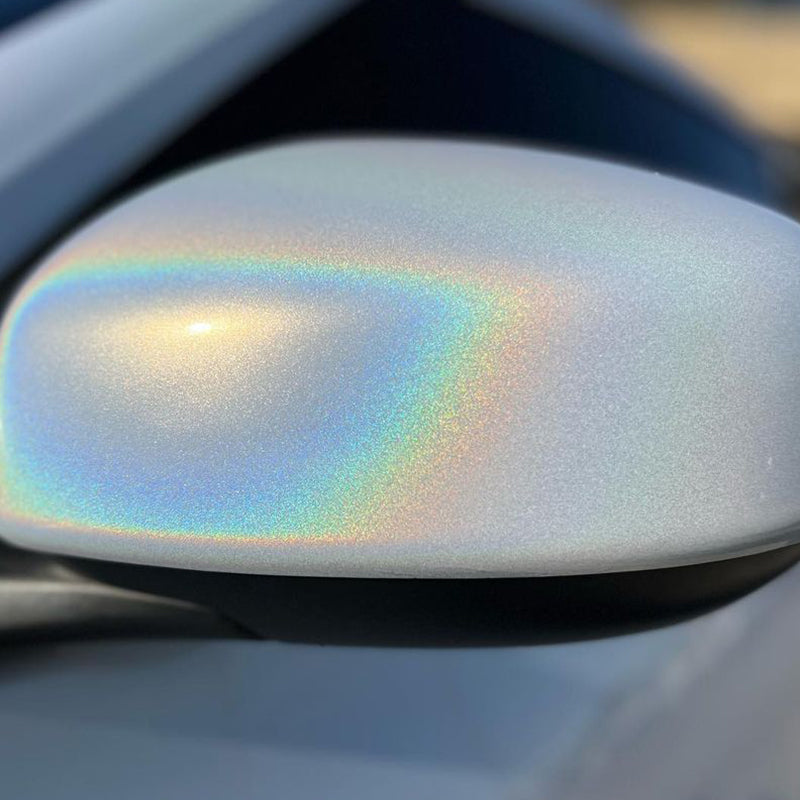 Regenbogen-Metallic Majestätisch-Weiß Vinylfolie