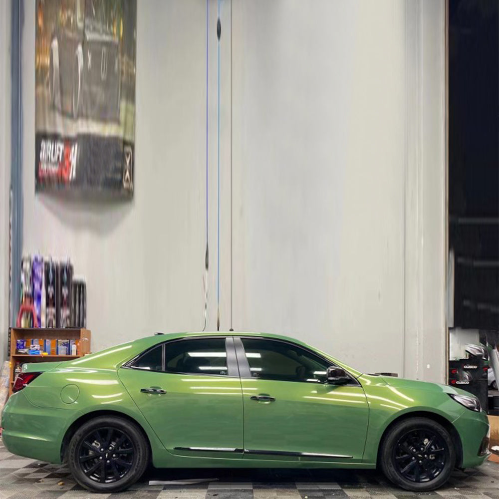Candy Metallic Emerald Olive Vinyl Wrap.