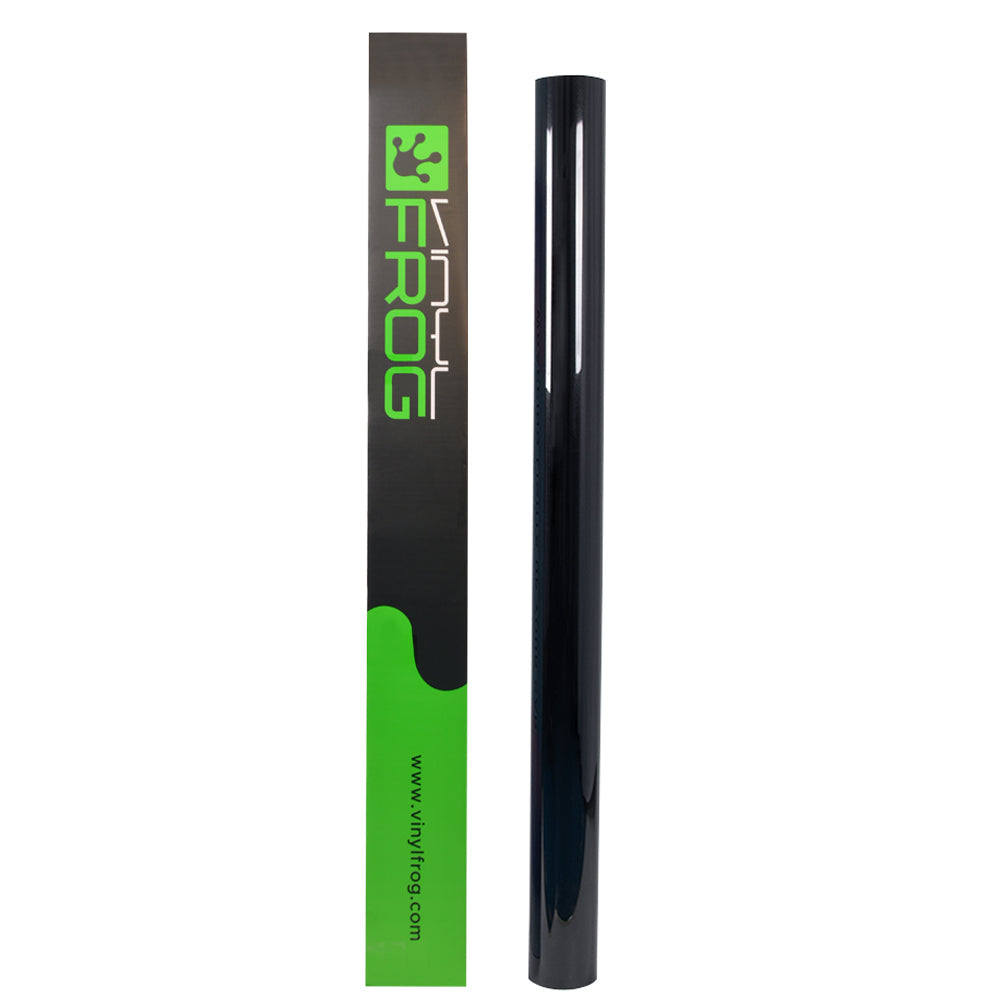 Glänzende metallische Metall-Schwarze Autofolie