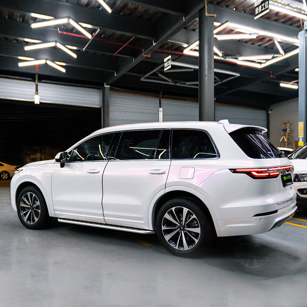 Glanz Weiss Rot Vinylfolie