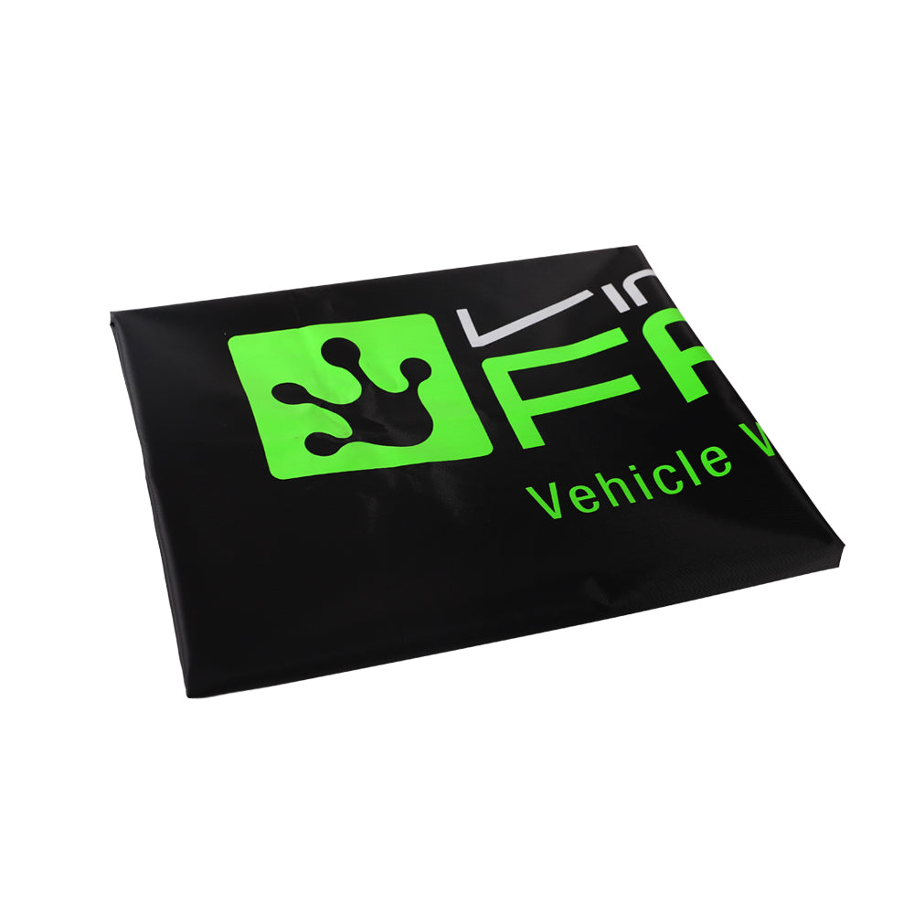 Vinylfrog Schwarze Quadratische Flagge