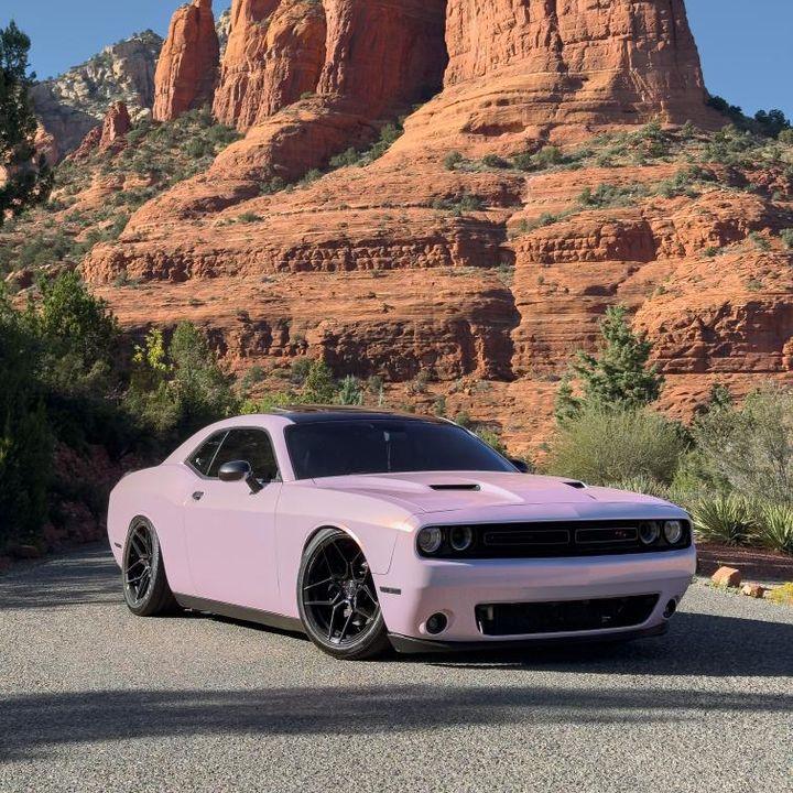 Candy-metallische pink-weiße Autofolie