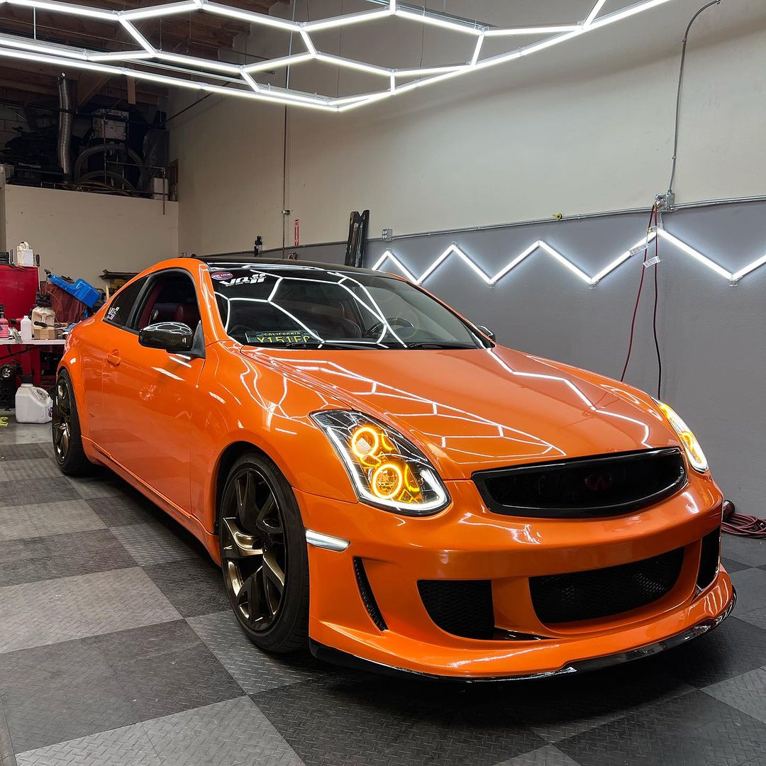 Candy-Metallic Neon-Orangefarbene Vinylfolie