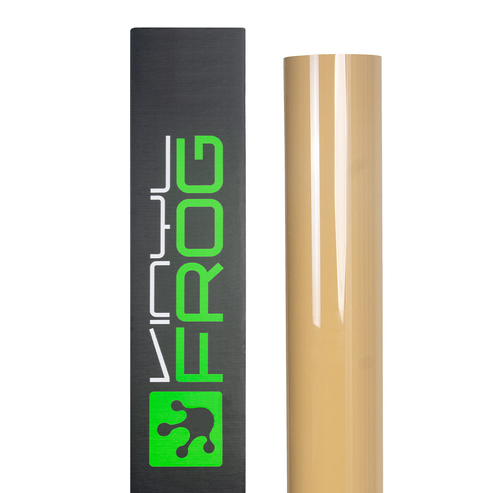 Hochglanz Dezent Holzbraun Sand Vinylfolie