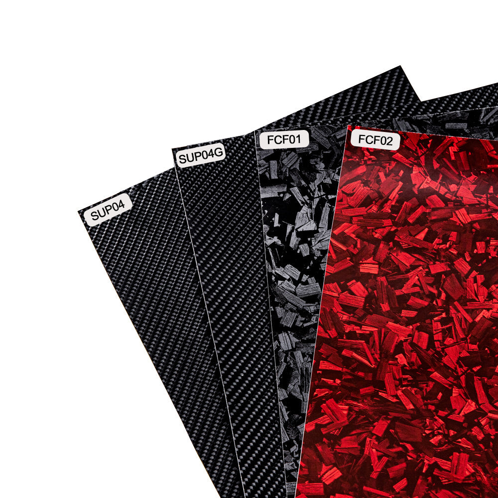 Carbonfaser-Vinyl-Wrap Muster im A4-Format