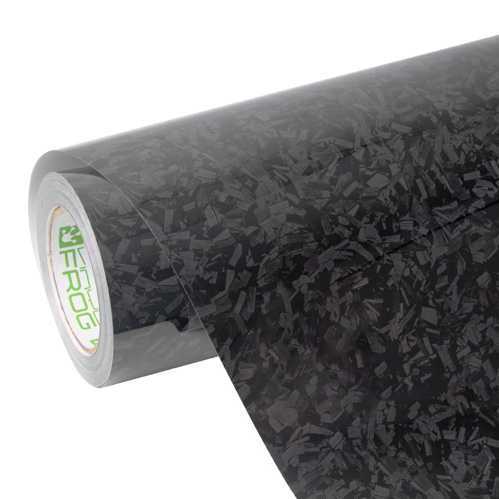Black Forged Carbonfaser Vinylfolie