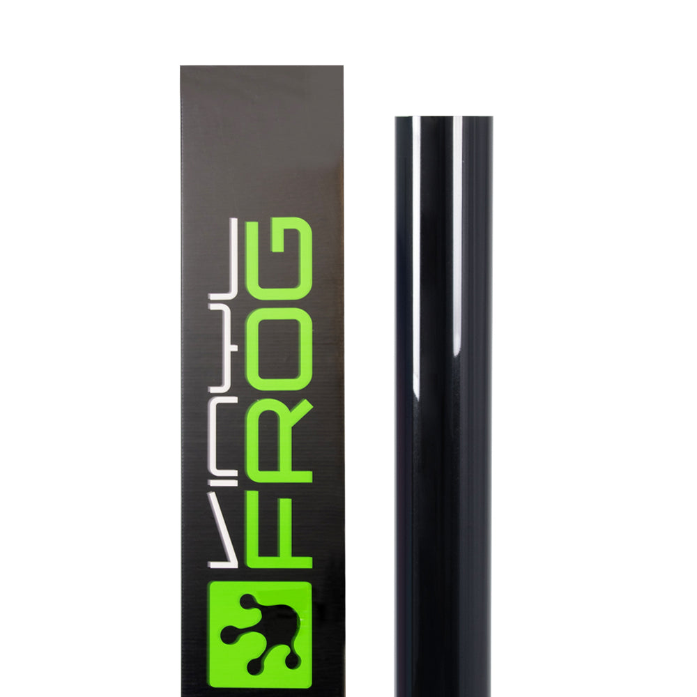 Glänzende metallische Metall-Schwarze Autofolie