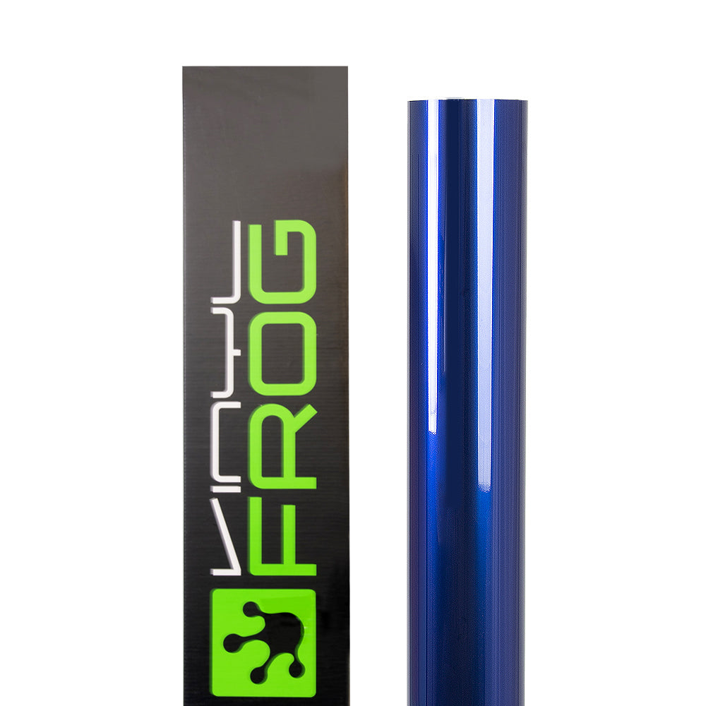 Glänzende Metallisch Tiefblau Autofolie